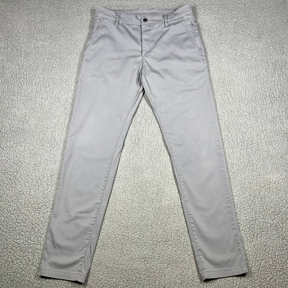 Birddogs Lined Chino Pants Built In Compression Liner Mens 32x32 Grey